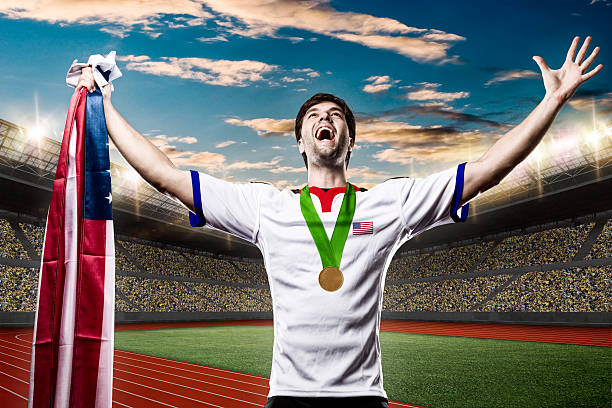 istock American Athlete Celebrating 578272696