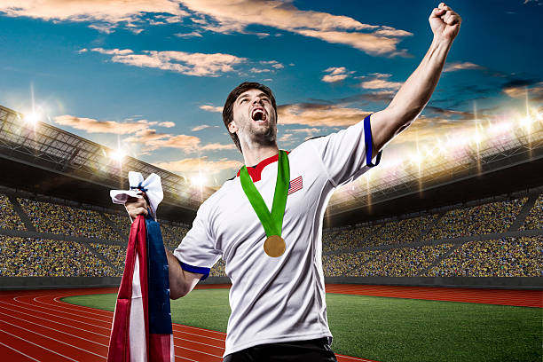 istock American Athlete Celebrating 578273304
