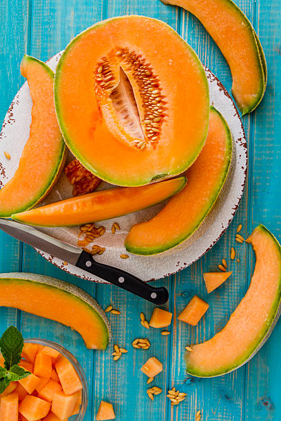 istock Fresh organic cantaloupe melon 578274534
