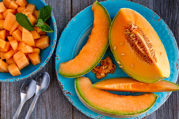 istock Fresh organic cantaloupe melon 578274678