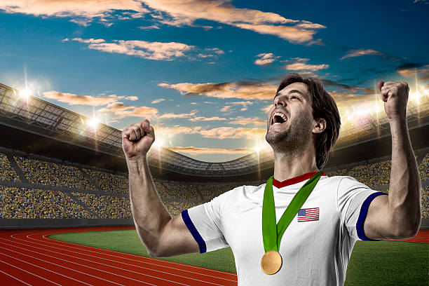 istock American Athlete Celebrating 578274732