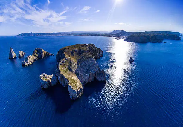 Photo of illes medes islas medas costa brava clouds drone top view