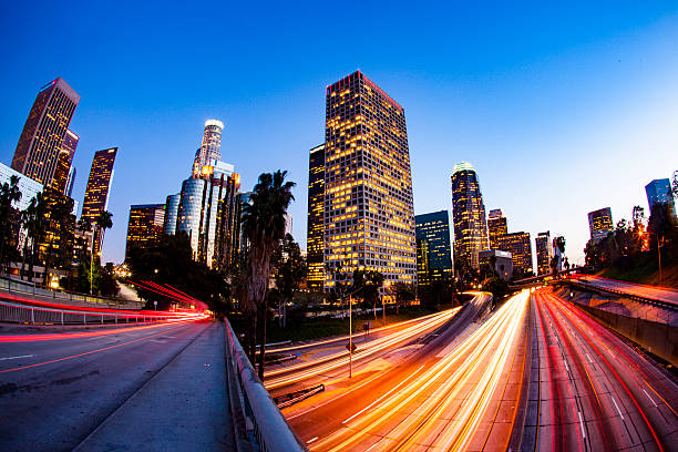 istock Downtown Los Angeles Skyline at Twilight 578277768