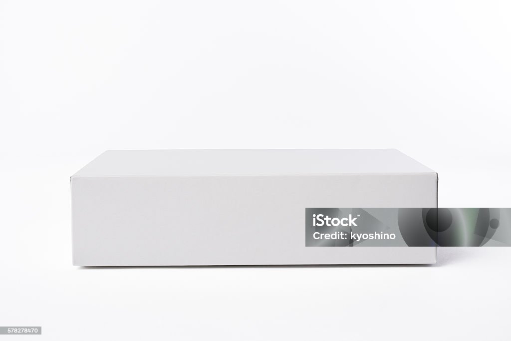 Rectangular Inner Box White Isolated Shot Of White Blank Rectangular Box On White Background Stock ...