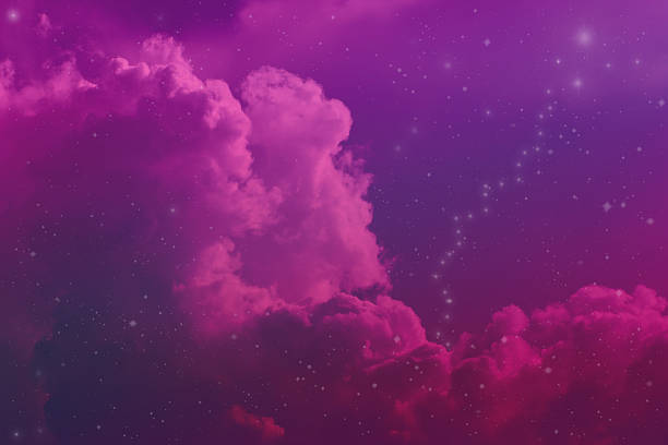 istock Space of night sky with cloud and stars 578278732