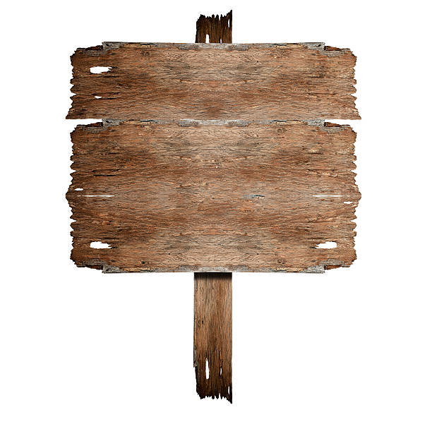 istock Wooden sign isolated on white. 578280734