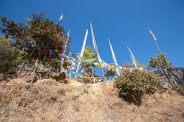 istock Prayer Flags at Taktsang Mount, Bhutan 578280894