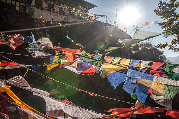 istock Prayer Flags at Taktsang Mount, Bhutan 578281012