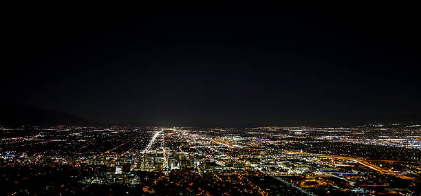 istock Salt Lake City Valley at night 578283198