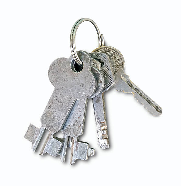 istock old key for steel slide door on white background 578286562