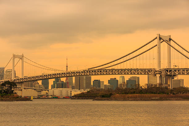 istock Rainbow Bridge at sunsets, Odaiba. Japan 578291814