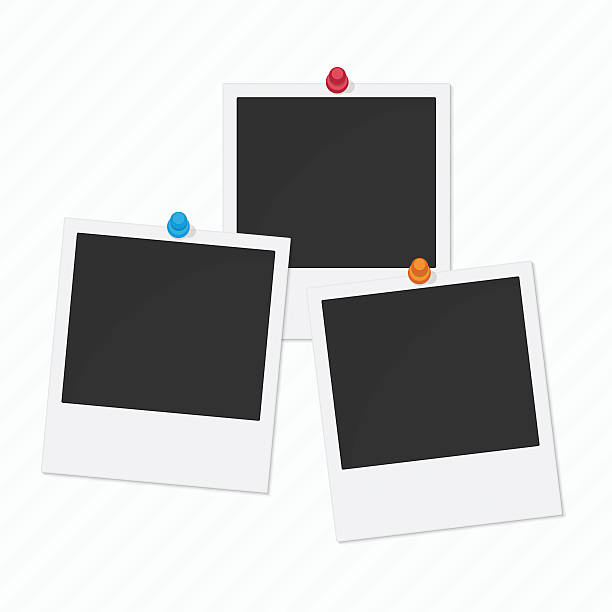 illustrazioni stock, clip art, cartoni animati e icone di tendenza di set di foto. - instant print transfer