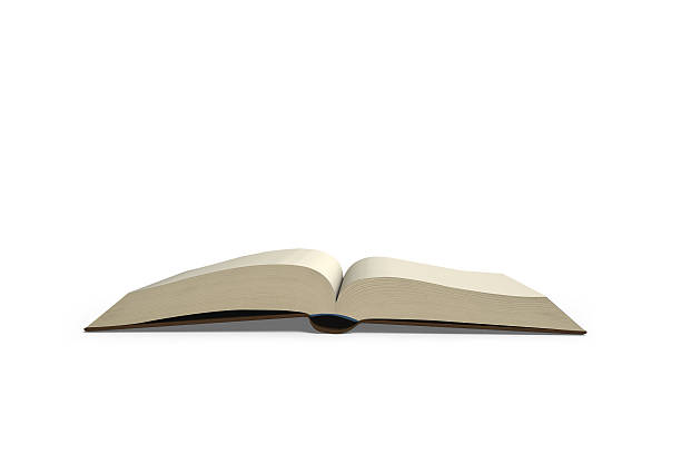 istock Opening book isolated in whte background, 3D rendering 578293054