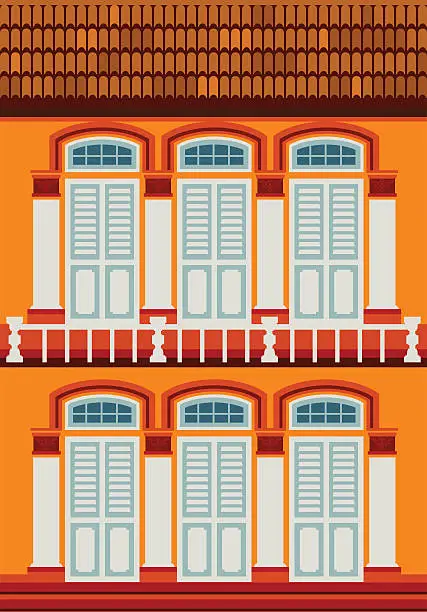 Vector illustration of Old town