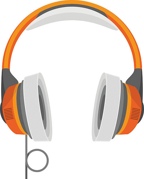 ilustrações, clipart, desenhos animados e ícones de fones de ouvido de ilustração vetorial. - listening people human ear speaker