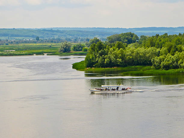 istock Tourist boat on a river Dnieper 578296616