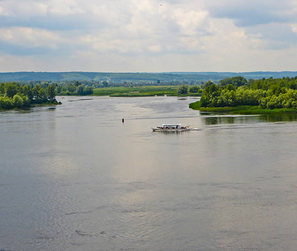 istock Tourist boat on a river Dnieper 578296682
