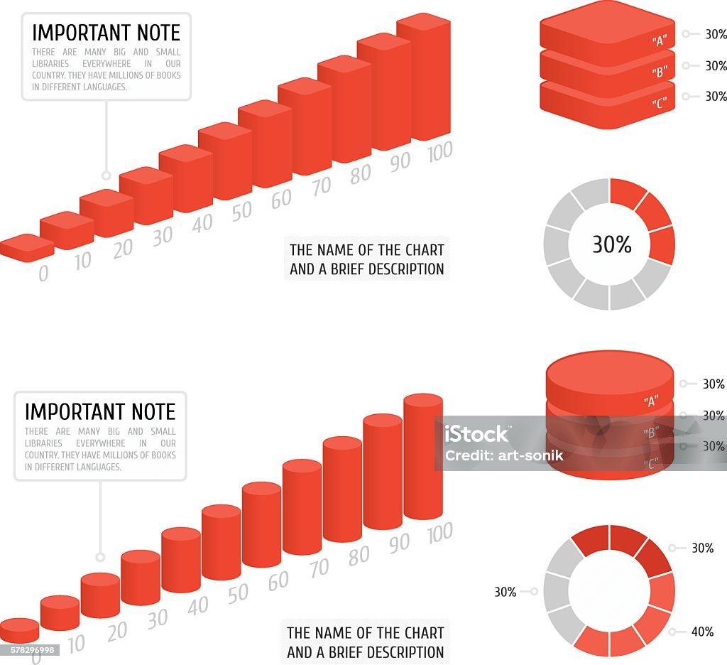 Vector Chart Template Stock Illustration - Download Image Now - Arrow ...