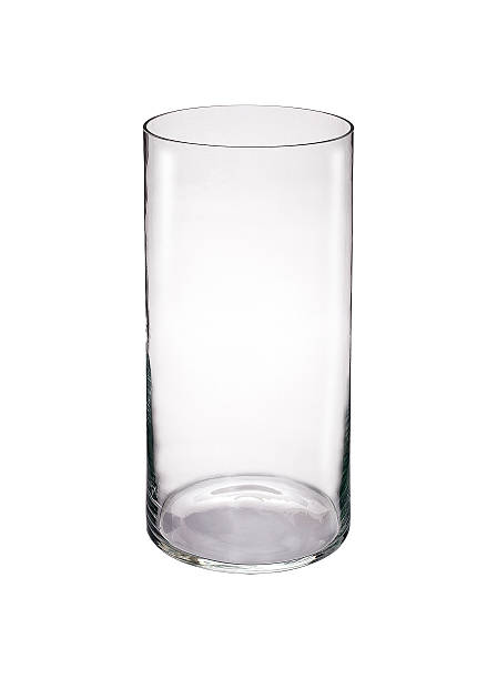 istock Clear glass vase isolated on a white background 578297526
