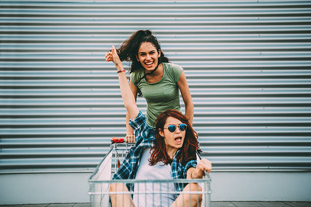 istock Racing with a shopping cart 578298156