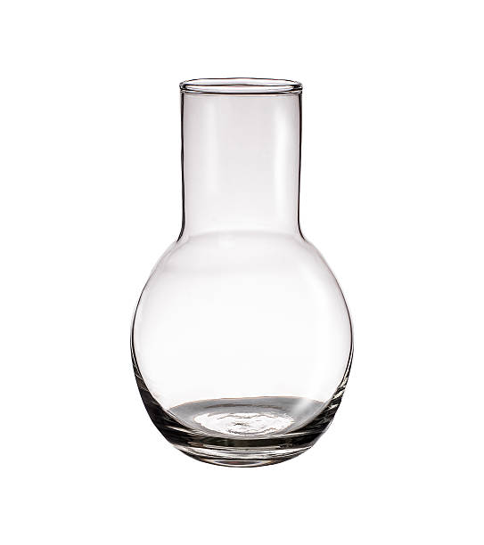 istock Clear glass vase isolated on a white background 578298206