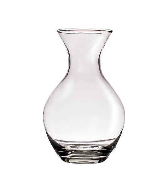 istock Clear glass vase isolated on a white background 578298216