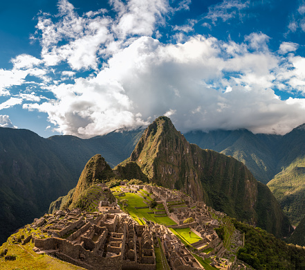 The Ancient City Of Machu Picchu In Peru