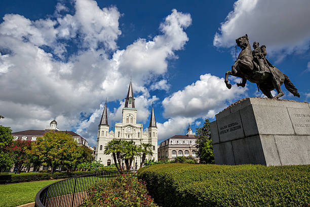 istock Saint Louis Cathedral and statue of Andrew Jackson 578302424