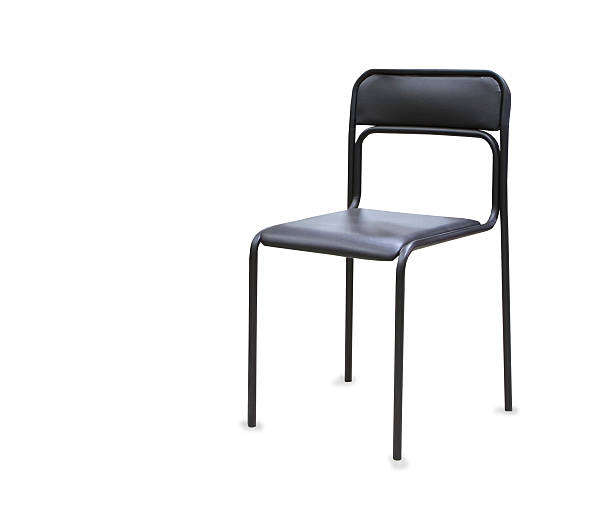istock The office chair from black leather. Isolated 578302798