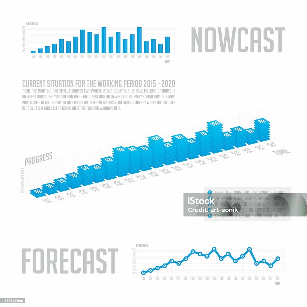 Text/graphics Chart Infographics Blue Graph With Text Stock Illustration - Download Image ...