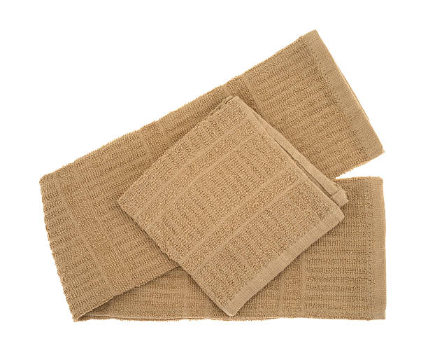 istock Kitchen dish cloth and towel on a white background 578306886
