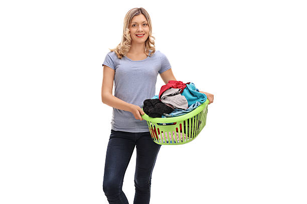 green shopping basket