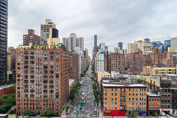 istock Manhattan cityscape from  Roosevelt Island Tramway (1st Ave) 578312106