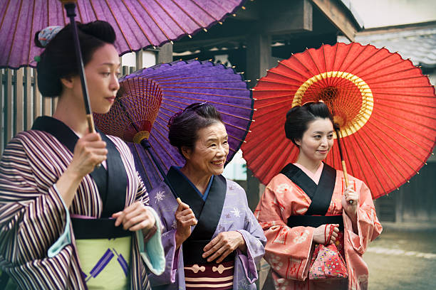 istock Japanese mother with daughters 578555704