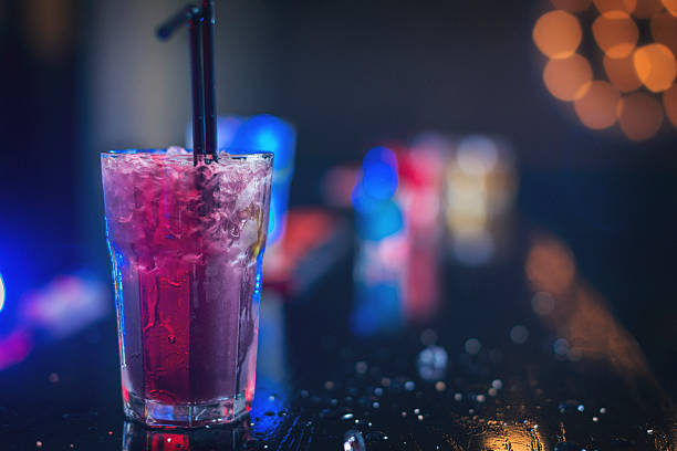 istock Purple cocktail on the table 578556088