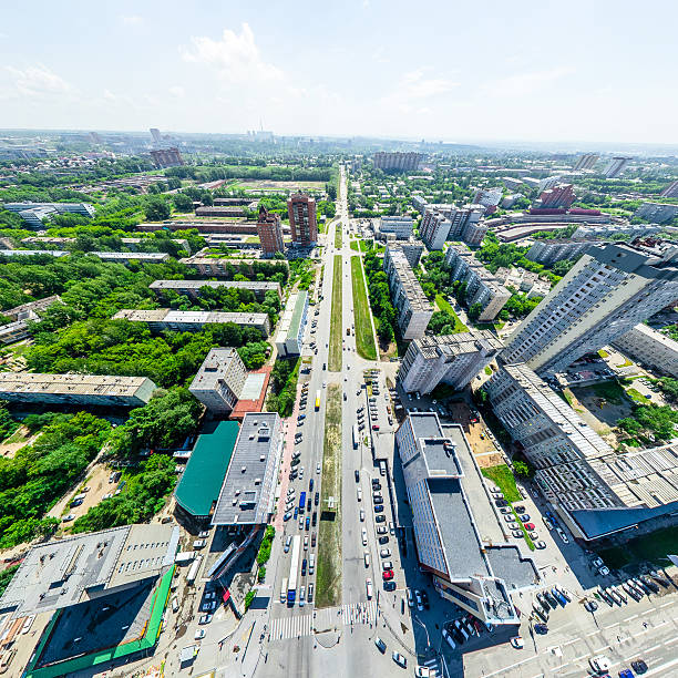 istock Aerial city view. Urban landscape. Copter shot. Panoramic image. 578556808