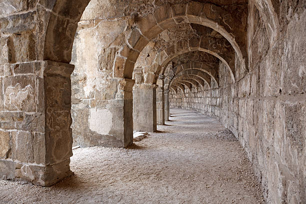 istock Old amphitheater Aspendos in Antalya, Turkey 578558658