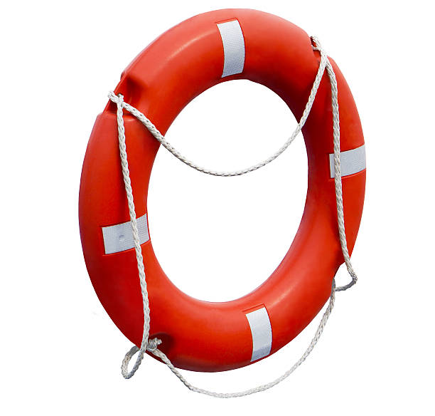 istock Round red and white lifebuoy 578559346