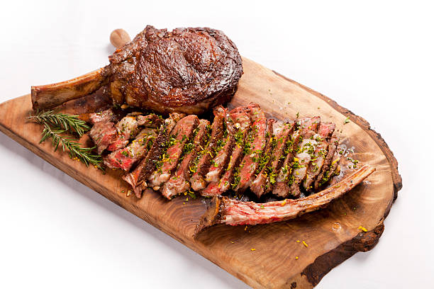 istock grilled Beef steak on wooden board 578563320