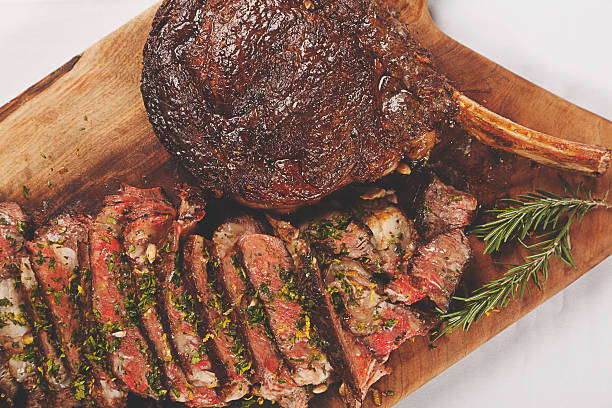 istock grilled Beef steak on wooden board 578563372