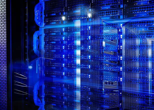 abstract disk storage disks of mainframe in the data center - control panel flash imagens e fotografias de stock