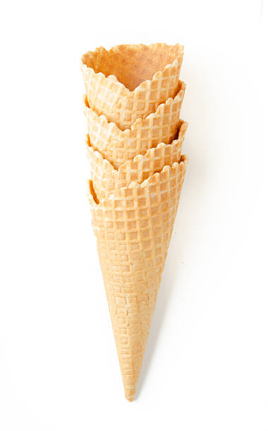 istock Waffle cups for ice cream. Isolated on white. 578572344