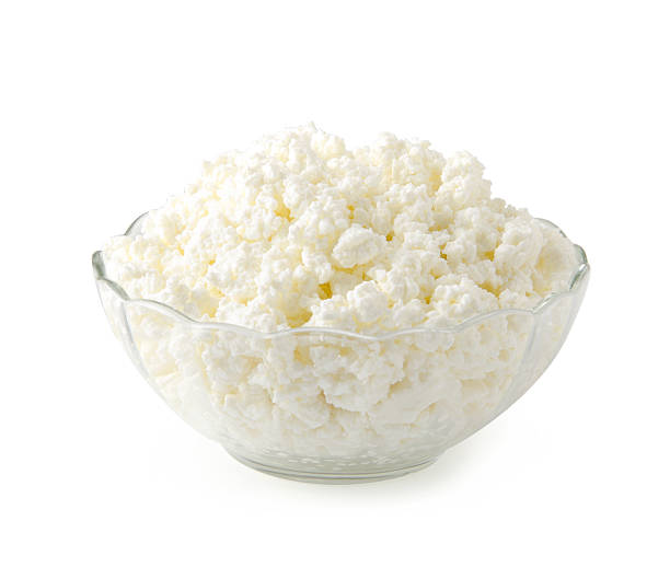 istock Cottage cheese isolated on white background with clipping path. 578572490