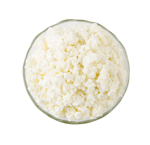 istock Cottage cheese isolated on white background with clipping path. 578572514
