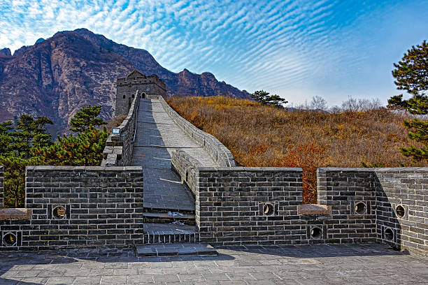 istock Watch tower on Great China wall 578574558