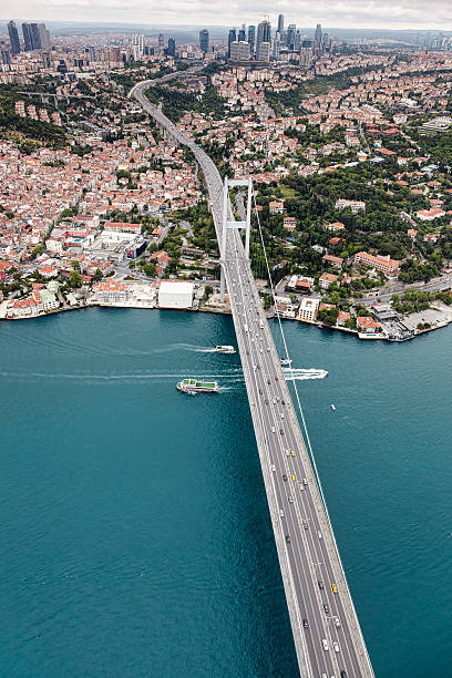 istock Aerial view of Istanbul. Bosphorus Bridge 578575760