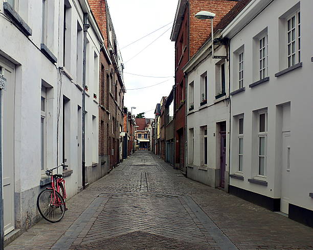 istock Lone Bicycle on Deserted Street 578577588