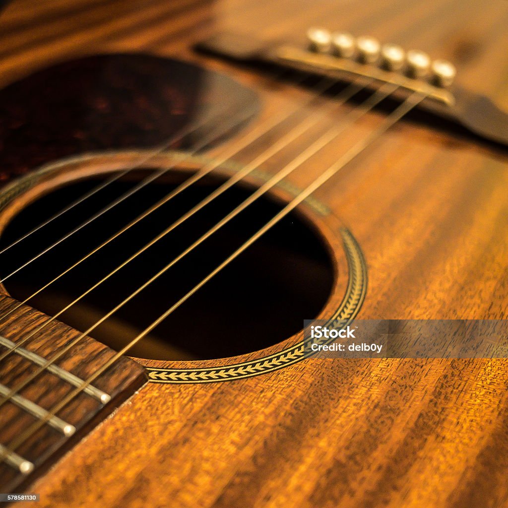 Guitar Close Up - Royalty-free Acoustische muziek Stockfoto