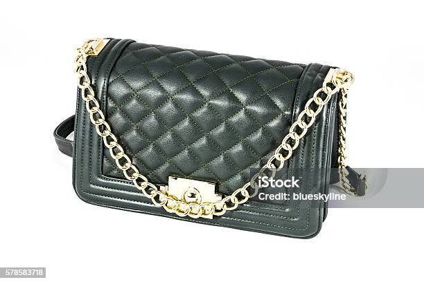 Black Hand Bag Closeup Designer Handbag Stock Photo - Download