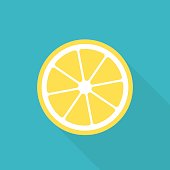 istock Lemon flat icon 578584674